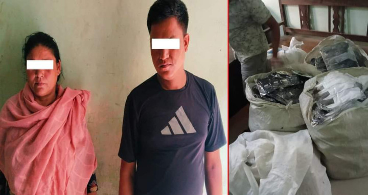 धनगढीबाट झण्डै ११ लाख मूल्यको अवैध सामानसहित दुईजना पक्राउ