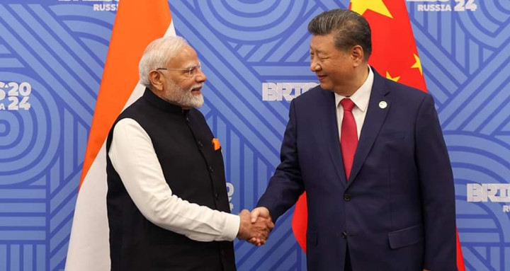 भारतीय प्रधानमन्त्री मोदी र चिनियाँ राष्ट्रपति सी जिङपिङबीच भेटवार्ता