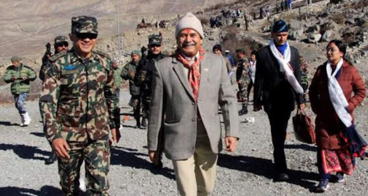 भारतीय स्थल सेनाध्यक्ष द्विवेदी पुगे मुक्तिनाथ
