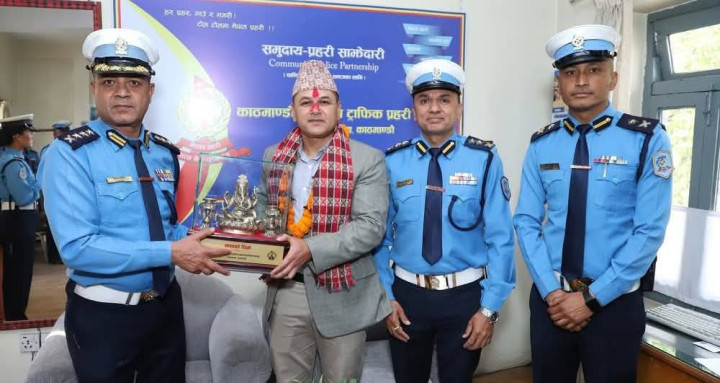 अनिवार्य अवकाशमा गएका एसपी राउत लाई  बिदाई