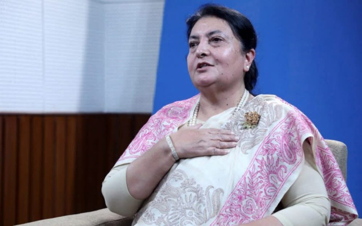 विद्या भण्डारीको पत्र गृह मन्त्रालयमा, आजैबाट सेवा सुविधा परित्याग
