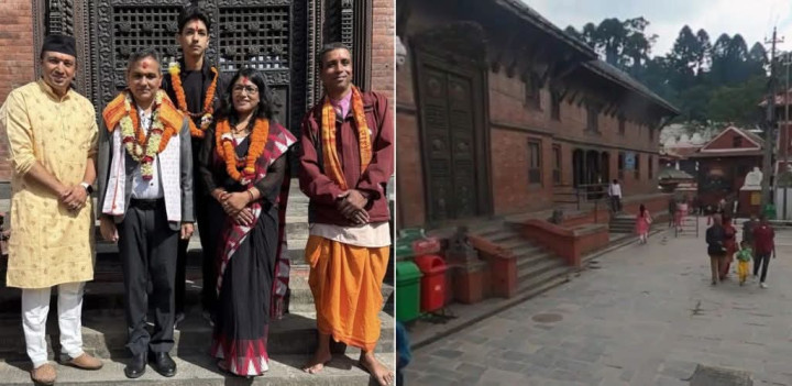पशुपतिबाट निस्केपछिको तस्वीरलाई लिएर गृहमन्त्रीमाथि टिप्पणी