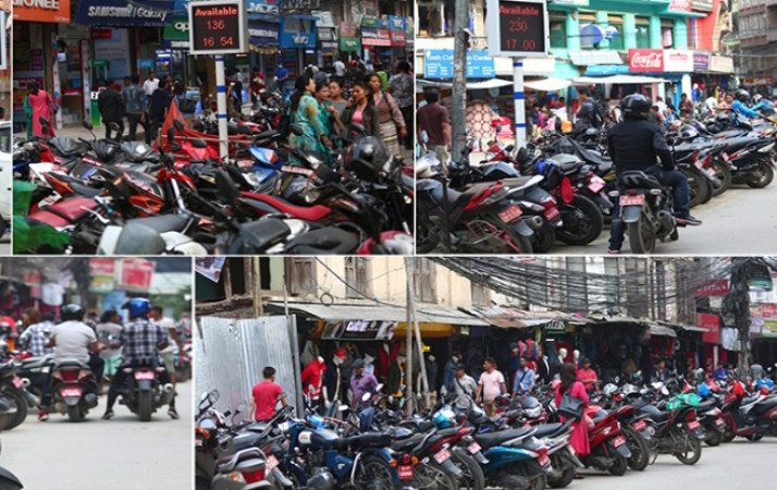 आजदेखि न्युरोड क्षेत्रको सडकमा पार्किङ गर्न नपाइने