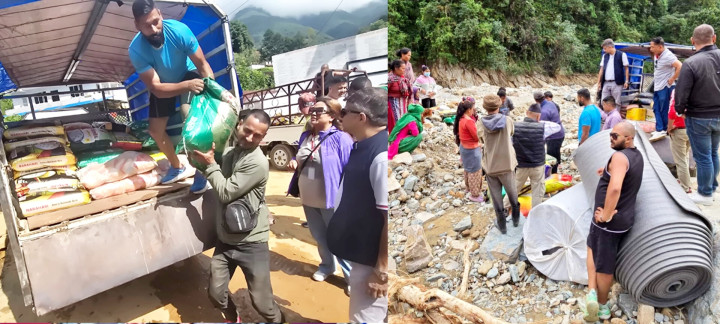 युवा नृत्य संघ नेपालद्वारा बाढी पहिरो पिडितहरुलाई सहयोग