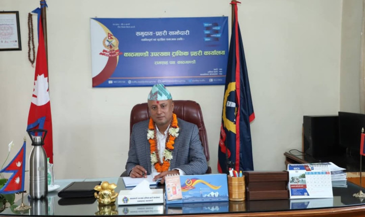 एसएसपी नवराज अधिकारीले सम्हाले उपत्यका ट्राफिक प्रहरी प्रमुखको जिम्मेवारी