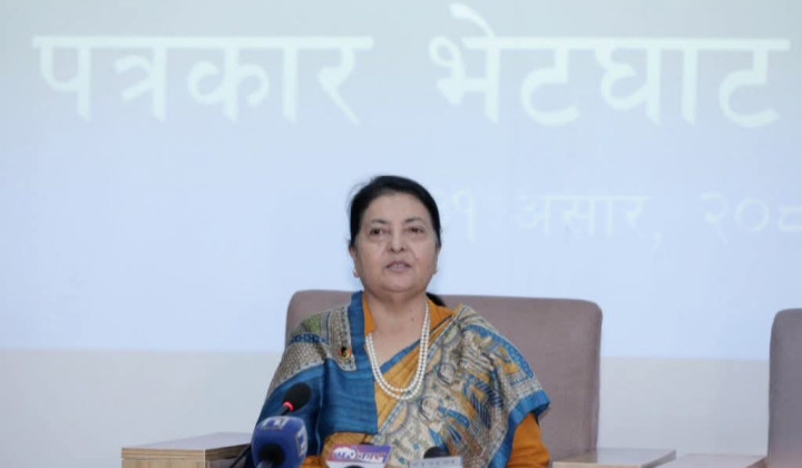 पूर्वराष्ट्रपति भण्डारीले भोलि   पत्रकार सम्मेलन गरि पछिल्लो राजनैतिक घटनाक्रम जानकारी गराउने