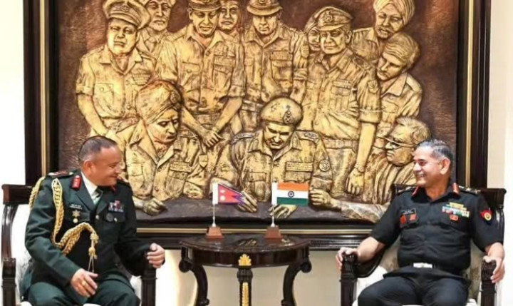 भारतीय सेना प्रमुख द्वीवेदी र नेपाली सेनाका लेफ्टिनेन्ट जनरल केसीबिच भेटवार्ता