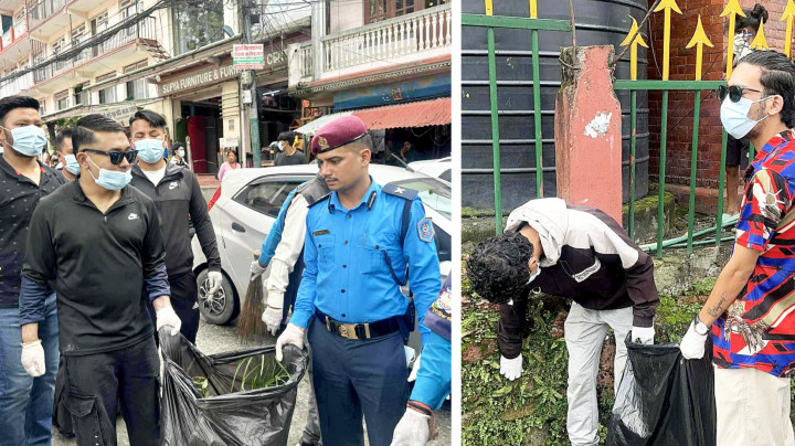 संयुक्त रूपमा बूढानीलकण्ठ मन्दिर सरसफाइ